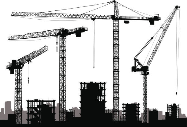 cần cẩu - cần trục hình minh họa sẵn có