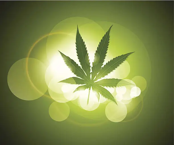 Vector illustration of Marijuana leaf