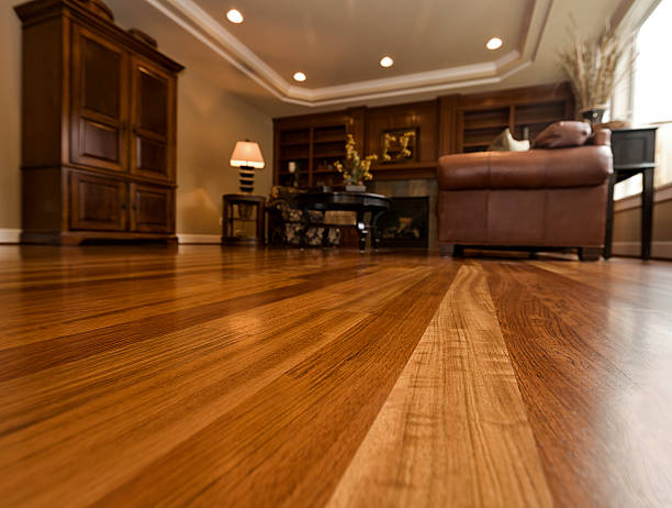 Color samples of wooden laminate floor. 3D rendered illustration.