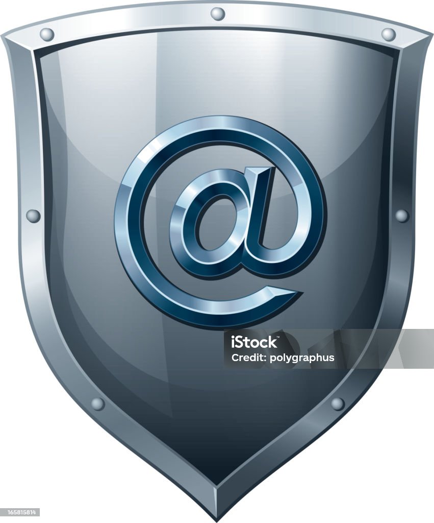 Secure Email Sign Secure Email Stock Illustration - Download Image Now - 'at' Symbol ...