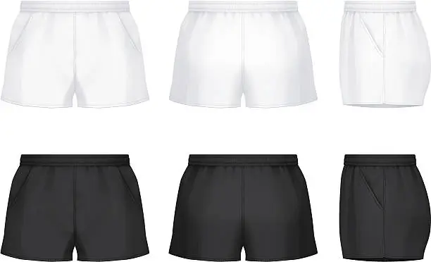 Vector illustration of Rugby shorts