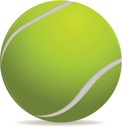 Illustrated Cartoon Tennis Ball Stock Illustration - Download Image Now - Tennis  Ball, Tennis, White Color - iStock