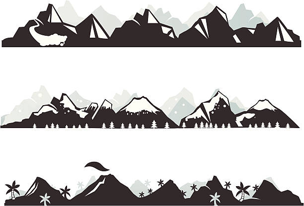 Bекторная иллюстрация Гора панорама