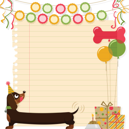 Birthday dog Dachshund decoration pet party happy