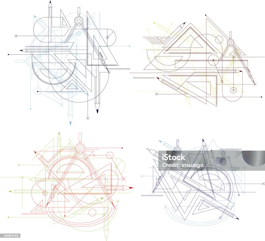 Geometria narzędzia - Grafika wektorowa royalty-free (Abstrakcja)