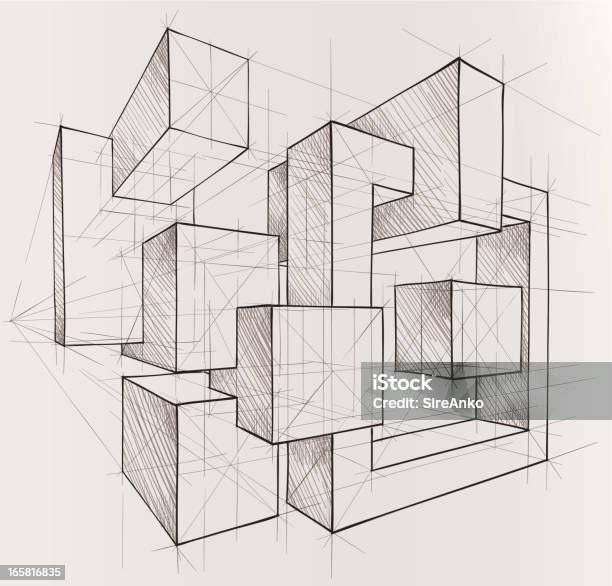 Ilustración de Las Figuras Geométricas y más Vectores Libres de Derechos de Arquitectura - Arquitectura, Conceptos, Abstracto