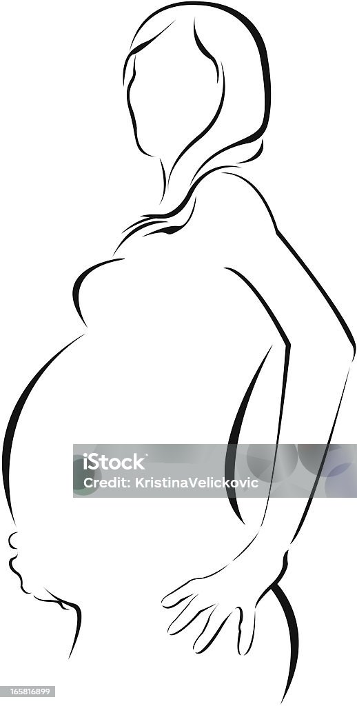 pregnant vector file of pregnant Pregnant stock vector