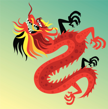 Vector illustration  dragon