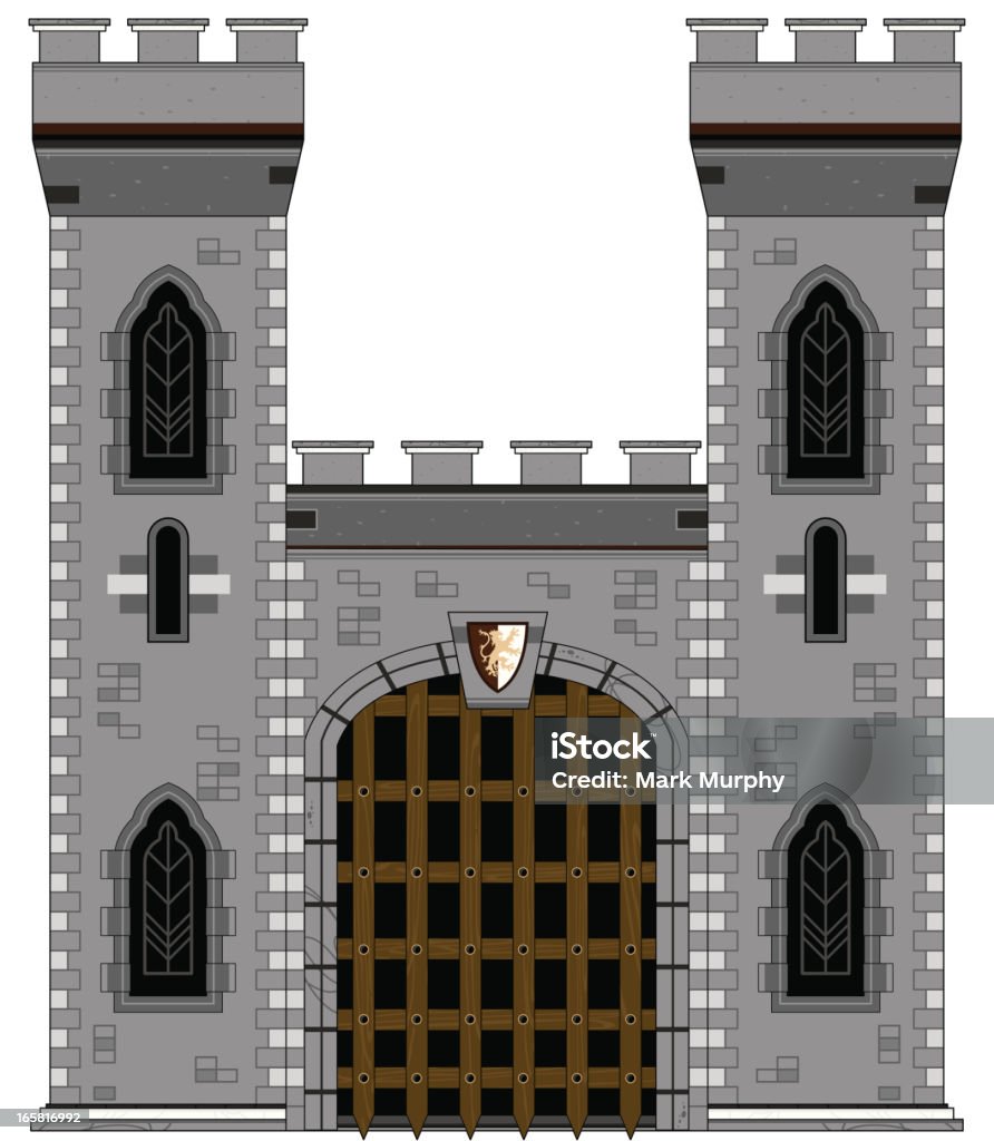 Castillo Medieval Vector Ilustración de Estilo Medieval Castle y más Vectores Libres de Derechos ...