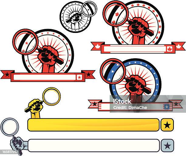 Set Barra Di Ricerca In Internet - Immagini vettoriali stock e altre immagini di A forma di stella - A forma di stella, Assistenza, Bandiera