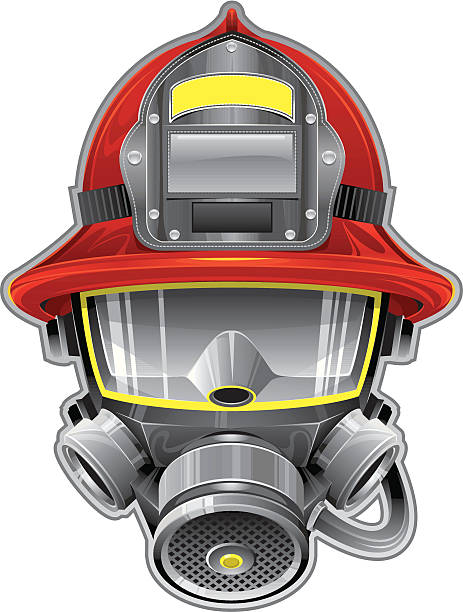 Maschera da pompiere - illustrazione arte vettoriale