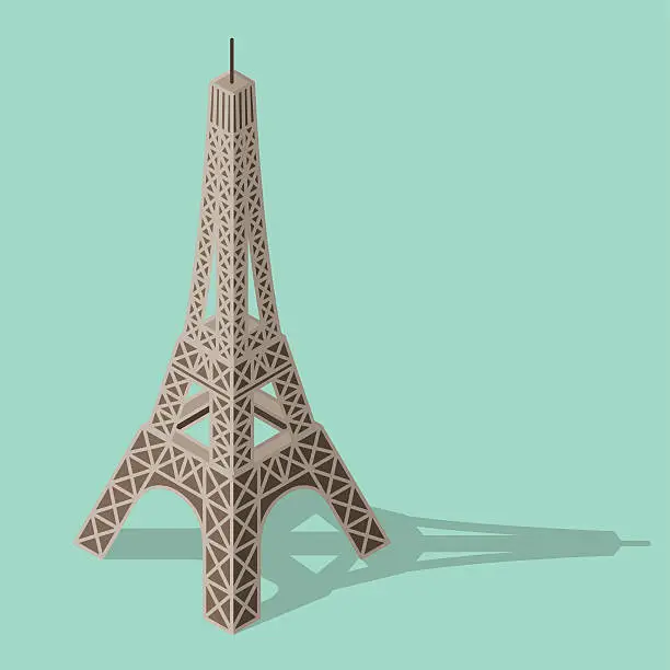 Vector illustration of Illustration of the Eiffel tower