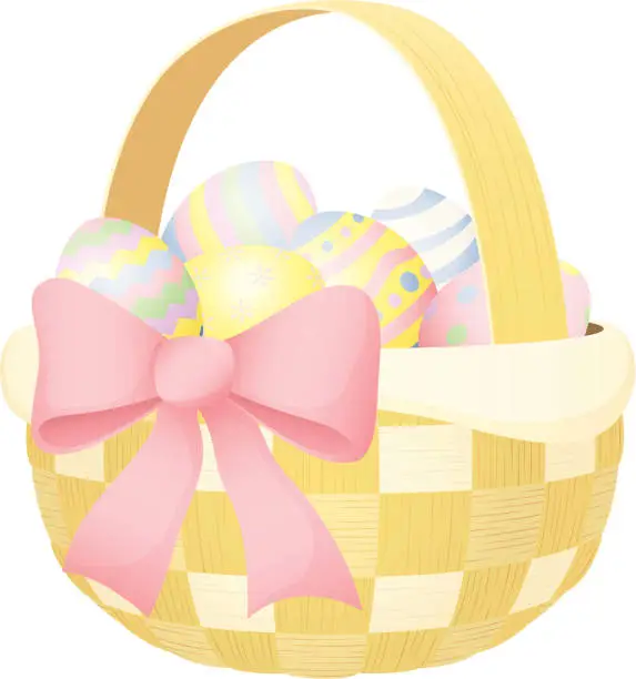 Vector illustration of Easter Basket