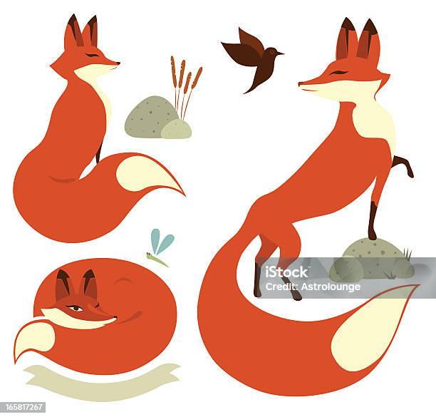 Red Foxes Stock Illustration - Download Image Now - Fox, Vector, Red Fox