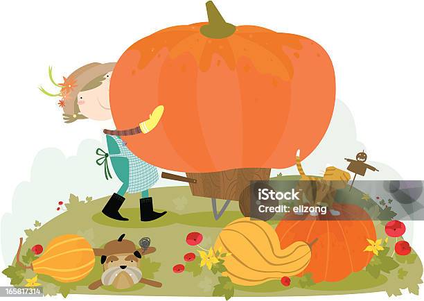 Kürbisharvest Stock Vektor Art und mehr Bilder von Herbst - Herbst, Vektor, Riesenkürbis