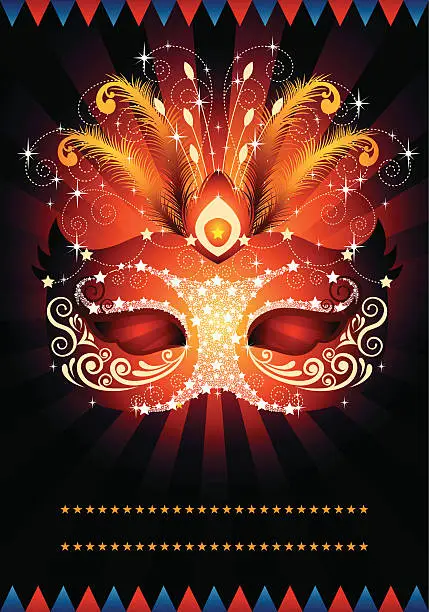 Vector illustration of Masquerade Mask