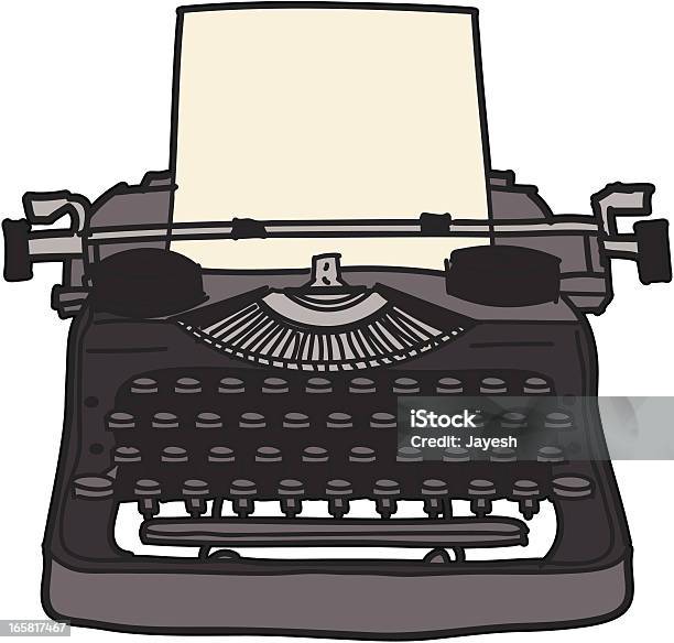 Schreibmaschine Stock Vektor Art und mehr Bilder von Maschinenschrift - Maschinenschrift, Schreibmaschine, Altertümlich
