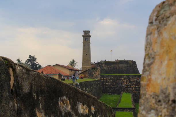 istock Old Clock Tower At Galle Dutch Fort 17th Centurys Ruined Dutch Castle 1658174729