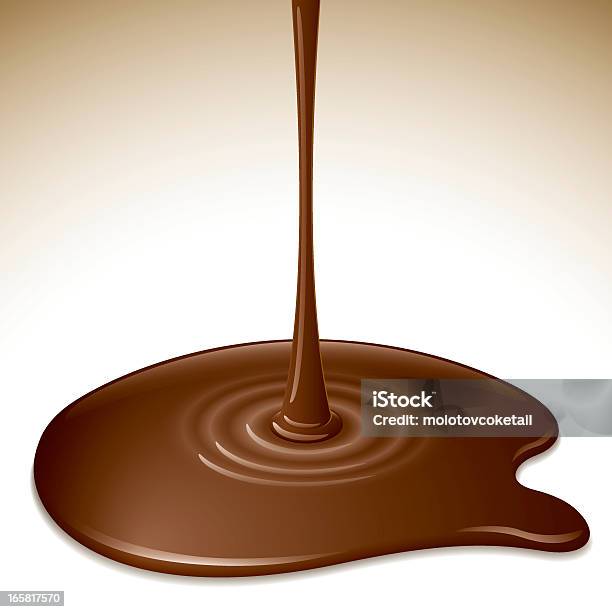 Gotejamento Chocolate - Arte vetorial de stock e mais imagens de Chocolate - Chocolate, Derreter, Líquido