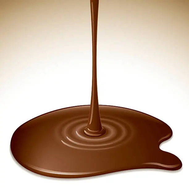 Vector illustration of chocolate drip