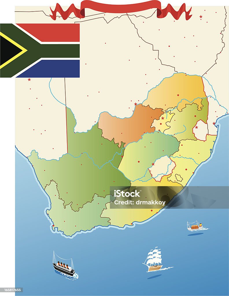 Afrique du Sud - clipart vectoriel de Afrique libre de droits
