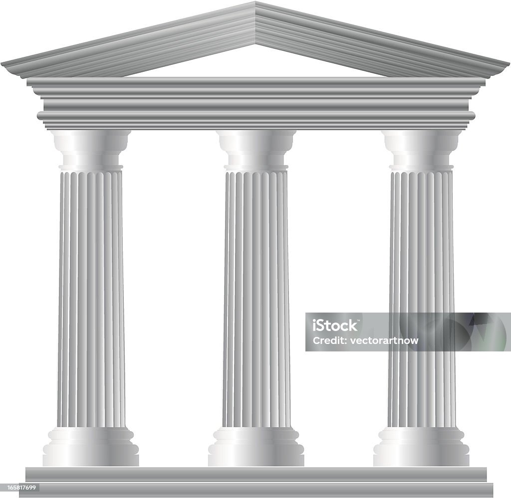 Tempio greco - arte vettoriale royalty-free di Stile classico romano