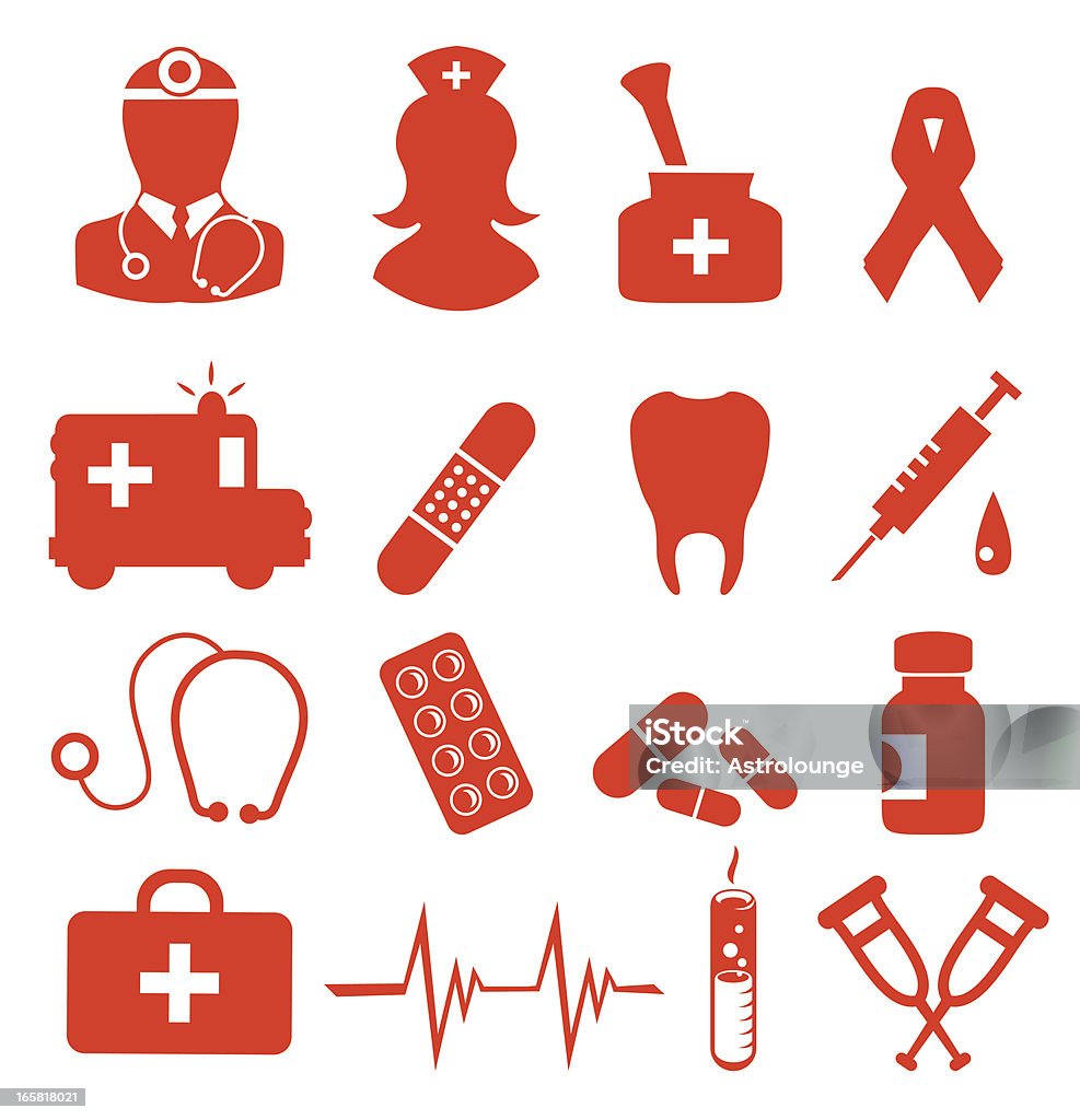 Ikony zdrowia - Grafika wektorowa royalty-free (Laboratorium)