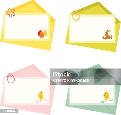 istock Easter and newborn letter with envelope 165818043