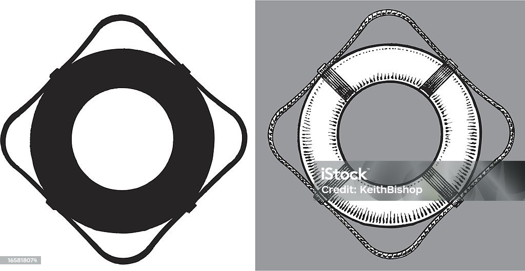 Lifesaver, z lodami-Life Preserver - Grafika wektorowa royalty-free (Bez ludzi)