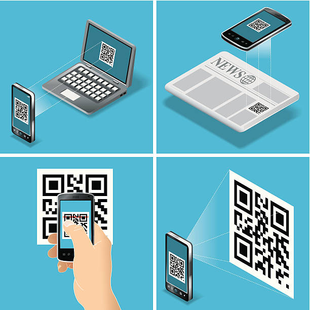 Qr Code Scan Paper 710+ Scanning Qr Code Paper Stock Illustrations, Royalty-Free Vector ...