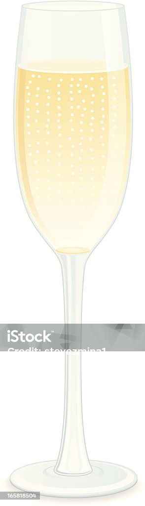 Бокал д�ля шампанского - Векторная графика Алкоголь - напиток роялти-фри