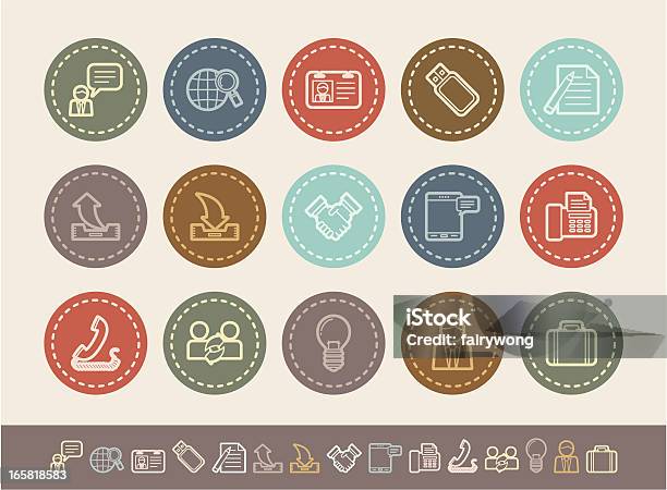 Ikony Biznes - Stockowe grafiki wektorowe i więcej obrazów Biuro - Biuro, Biznes, Biznes międzynarodowy