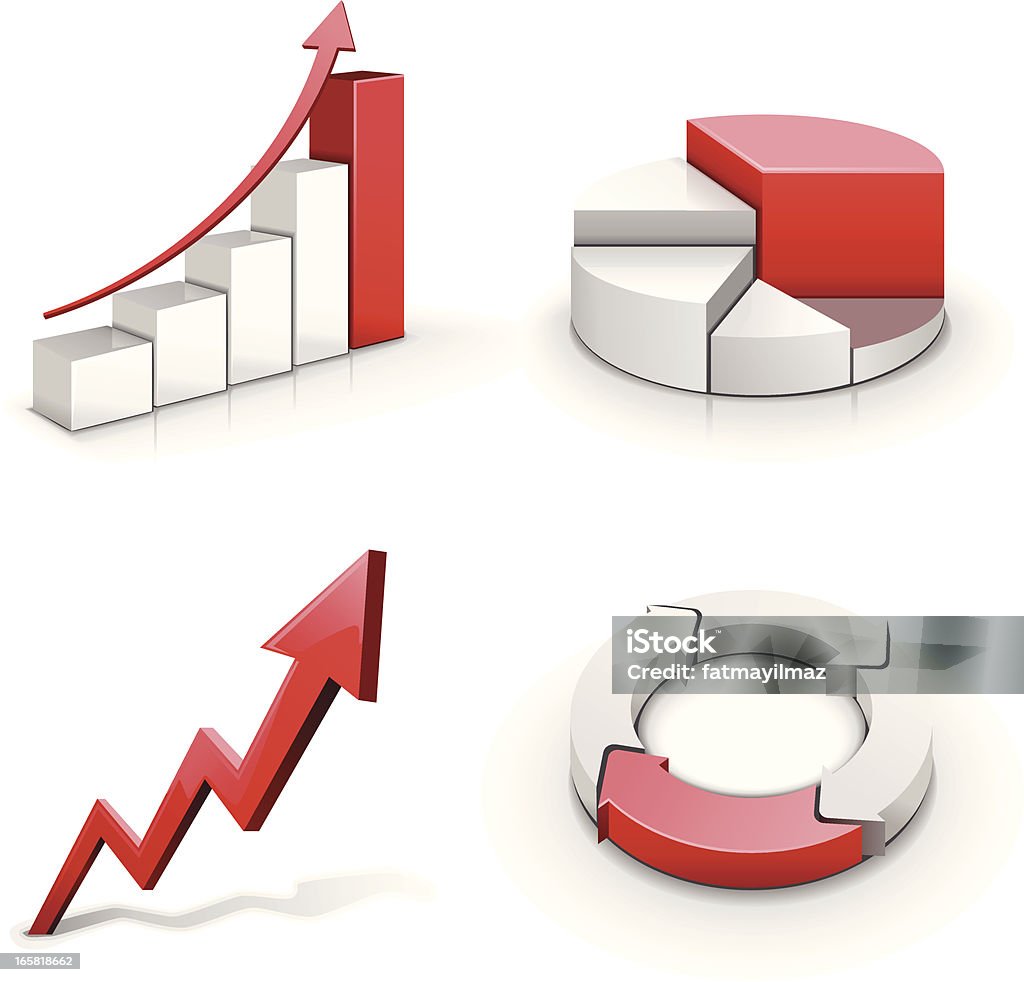 Diagramme d'affaires - clipart vectoriel de Croissance libre de droits