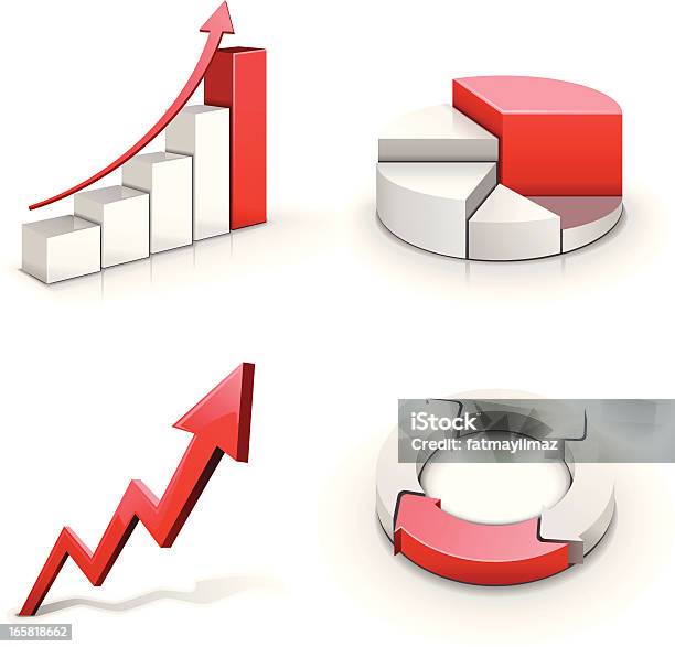 Diagramme Daffaires Vecteurs libres de droits et plus d'images vectorielles de Croissance - Croissance, Graphisme d'information, Marché boursier