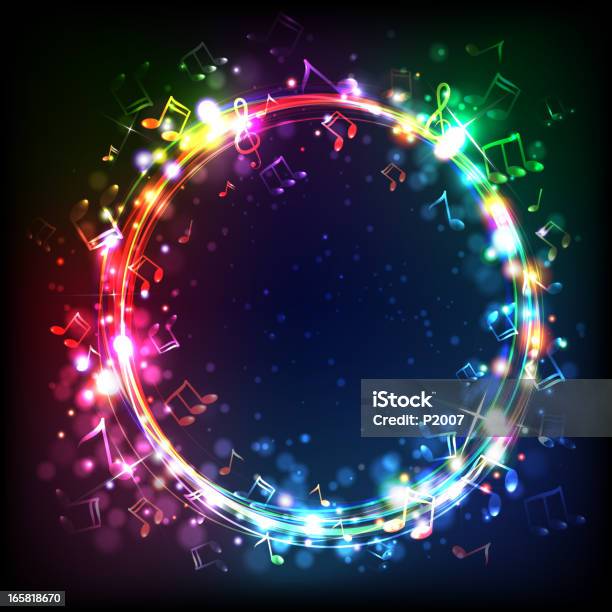 Ring Of Music Stock Illustration - Download Image Now - Musical Note, Music, Multi Colored