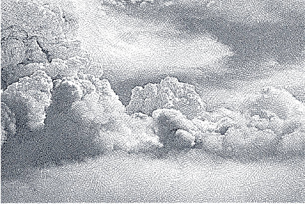 cloudscape - 銅版畫 插圖 幅插畫檔、美工圖案、卡通及圖標