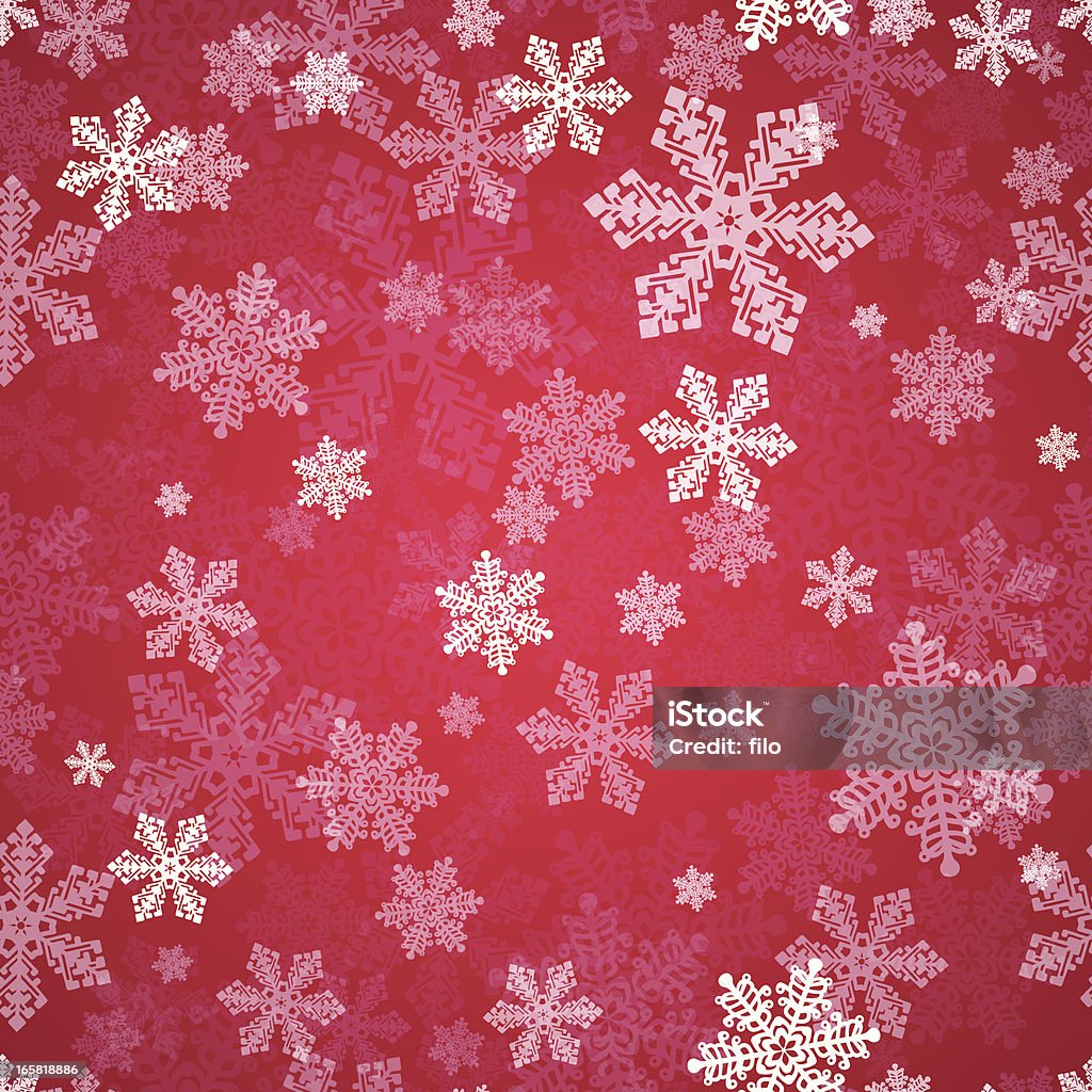 Seamless la nieve - arte vectorial de Papel de regalo navideño libre de derechos
