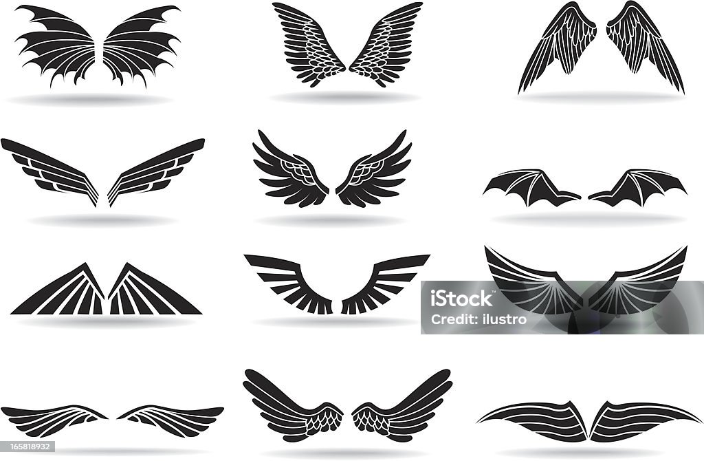 Wings - Grafika wektorowa royalty-free (Skrzydło zwierzęcia)