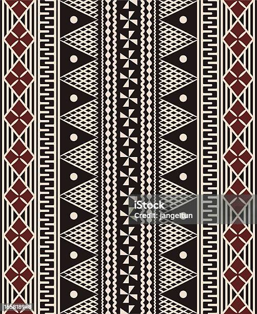 Fidschianische Tapamuster Stock Vektor Art und mehr Bilder von Muster - Muster, Bildhintergrund, Geometrische Form