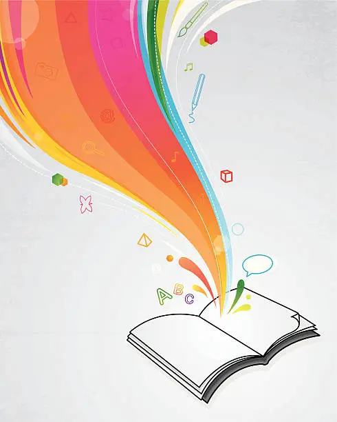 Vector illustration of Magic book