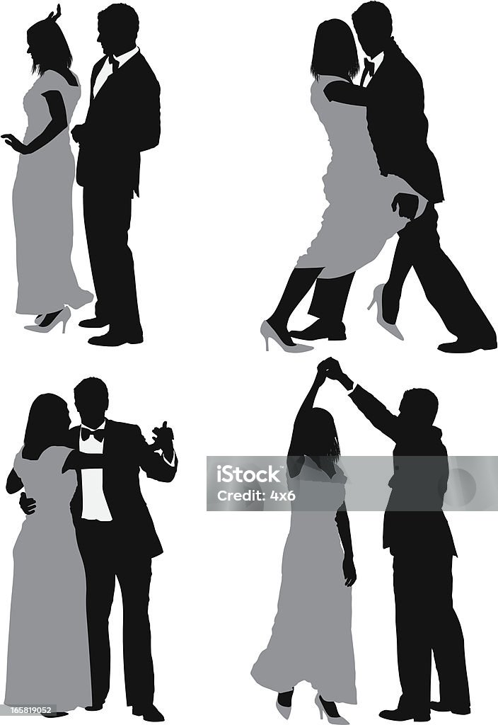 Couple de danse - clipart vectoriel de Danser libre de droits