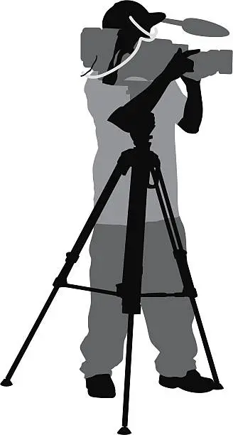 Vector illustration of Cameraman