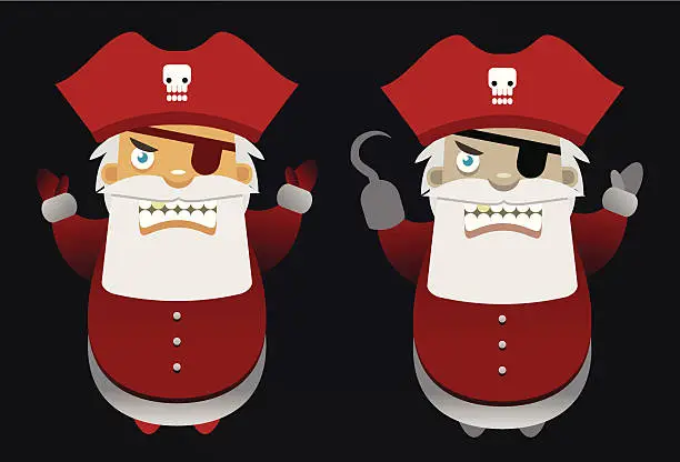 Vector illustration of Pirate Xmas
