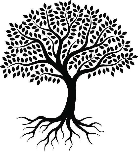 Vector illustration of Little tree