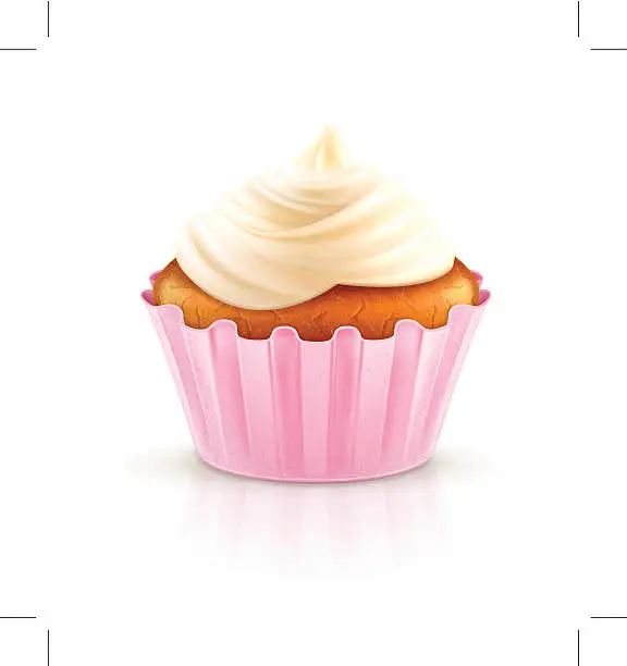 Vector illustration of Cupcake