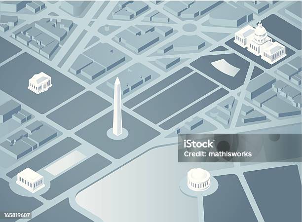 Dc Shape Isometric Washington Dc Stock Illustration - Download Image Now ...