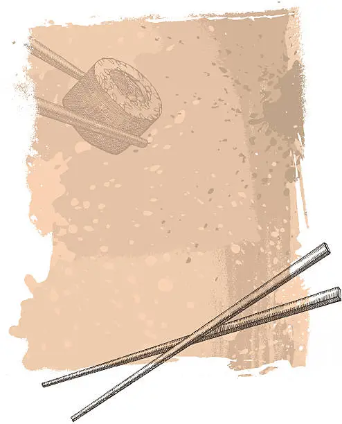 Vector illustration of Sushi design