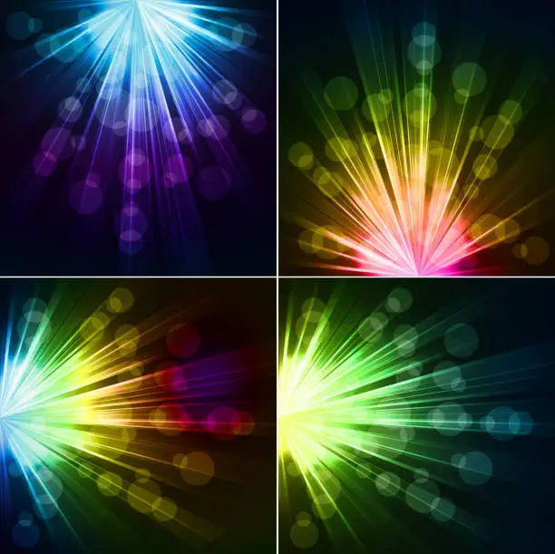 Vector illustration of Abstract burst