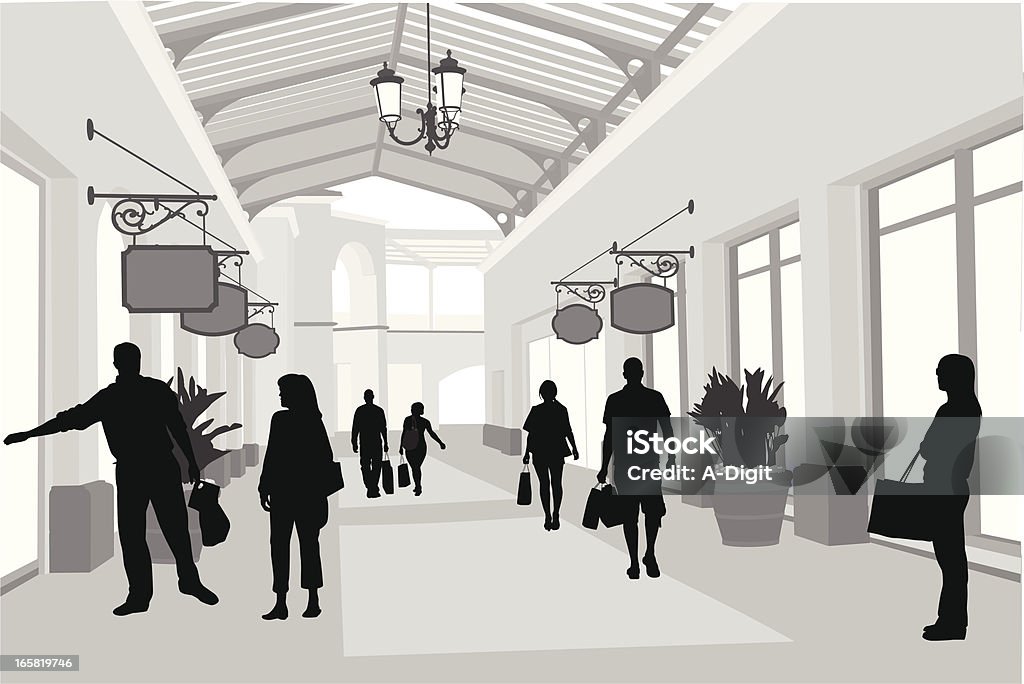 Shopppps - arte vettoriale royalty-free di Sagoma - Controluce