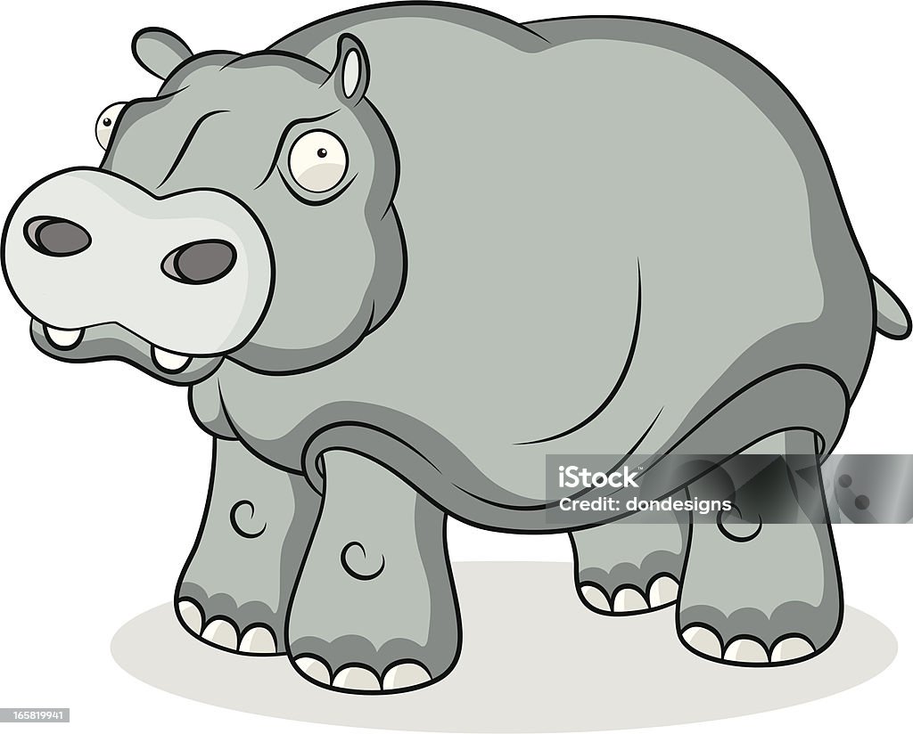 Hippopotamus Big Hippopotamus. African Culture stock vector